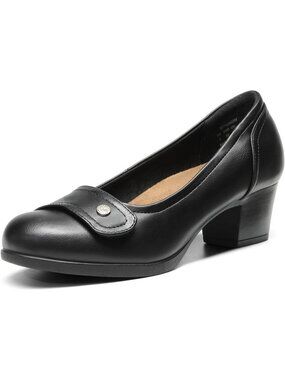 Dream Pairs Size 11 Heels Black Mary Jane Adjustable Strap Comfortable